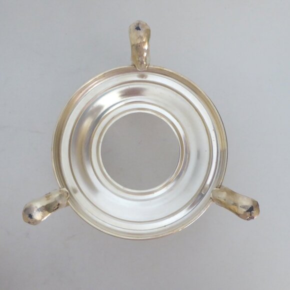 VINTAGE SHERIDAN SILVER CO. WARMING CHAFING DISH SILVER OVER COPPER 3 PIECE SET - Picture 12 of 16